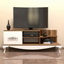 Hanah Home Soporte para TV Sultan - Nogal, Blanco
